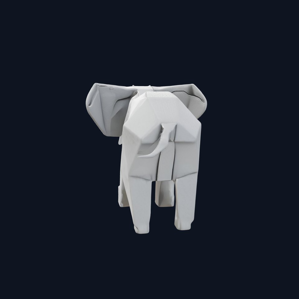 Origami Elephant Model Pack